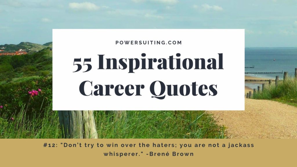 55 Inspirational Career Quotes with Heart: Beach Image 