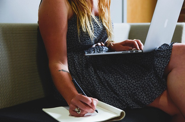 Woman planning her day to avoid anxiety over going to work.